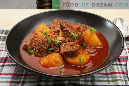 Beef goulash - the best recipes. How to properly and tasty cook beef goulash.