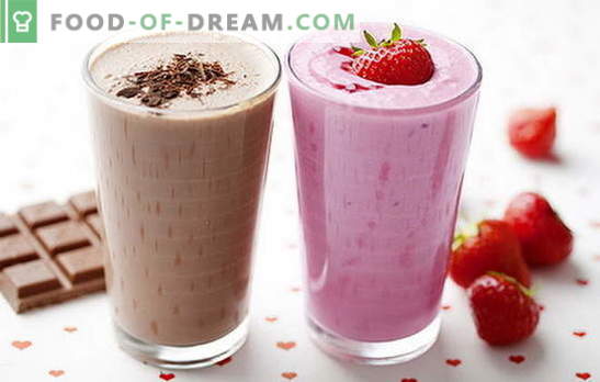 Milk shake recipe at home: with berries, fruits, chocolate, nuts. The best milkshakes are here!
