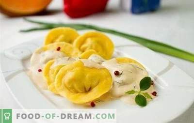 Delicious homemade dumplings - did you eat that? Recipes for delicious homemade ravioli with meat, mushrooms, cabbage, and cheese