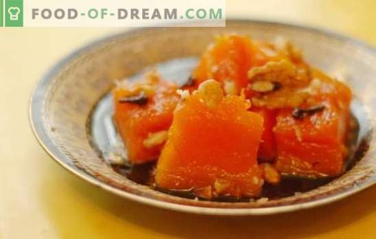 Steamed pumpkin: on the stove, in the oven, multi-cooker, double boiler. Steamed pumpkin with sugar, honey, garlic, dried apricots and apples