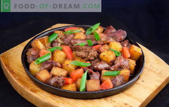 Fresh chicken liver in a pan: it's quick! Daily and unusual dishes from chicken liver in a pan