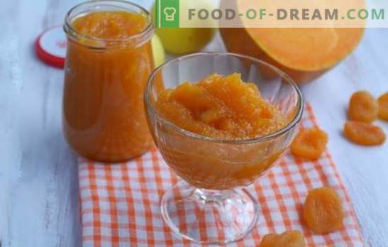 Pumpkin jam with dried apricots is an orange fairy tale! Recipes for different pumpkin jam with dried apricots and lemons, oranges, nuts