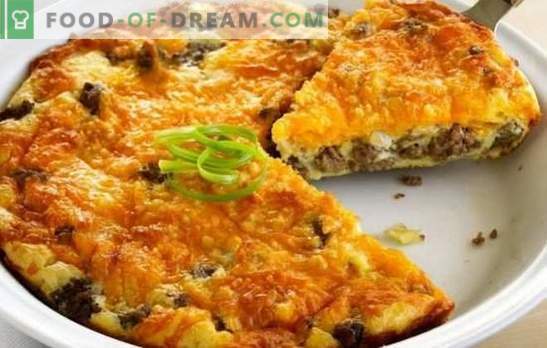 Stuffed pie with minced meat - baking without tension! Recipes for quick, nourishing, tasty fill pies with minced meat and other fillings