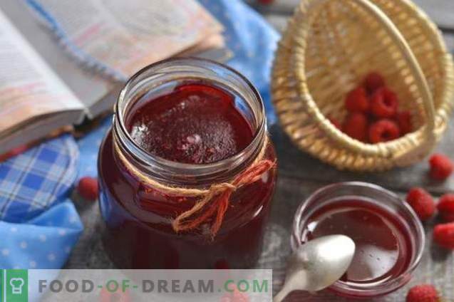 Raspberry jelly - delicious preparation for the winter of berries