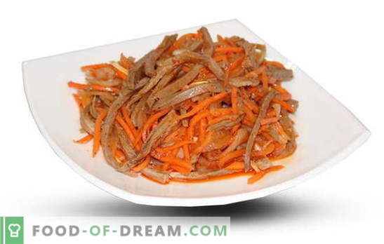 Carrot and meat salads are so different, so tasty, so healthy! Classic and exotic: recipes for carrot salad with meat