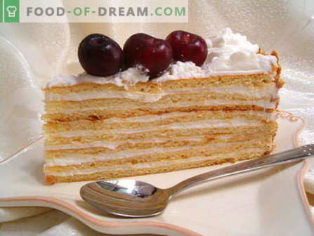 Sour cream cake - the best recipes. How to properly and tasty cook sour cream.