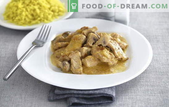 Turkey turkey cream - we cook a tender bird! How can you cook a turkey in cream in a frying pan, in the oven, a slow cooker, pots
