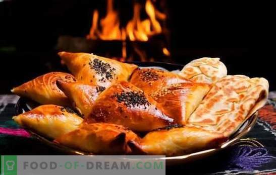 Samsa - step-by-step recipes for delicious meat triangles. Preparing traditional and puff samsa at home with step-by-step recipes