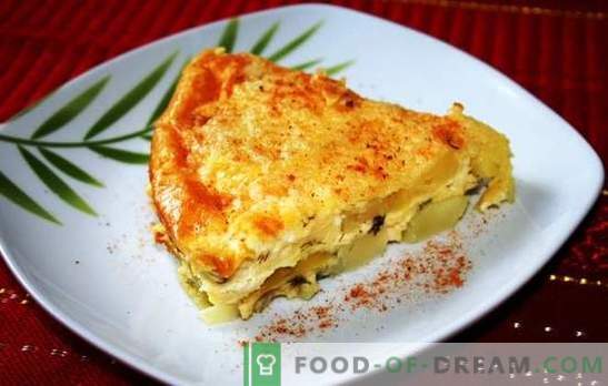 Potato casserole with cheese - a dish for every day. Recipes of potato and cheese casserole: with meat, chicken, mayonnaise