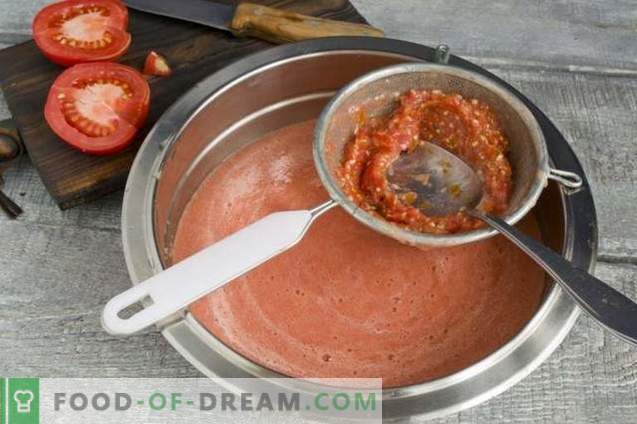 Tomatoes in their own juice with pepper for the winter