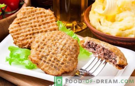Waffle cakes with minced meat in batter - quickly and tasty! Simple recipes for snacks from wafer cakes with minced batter