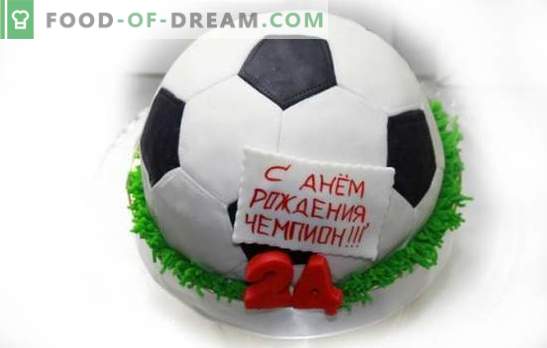 Football Ball Cake: simple and complex themed dessert recipes. Cooking cake 