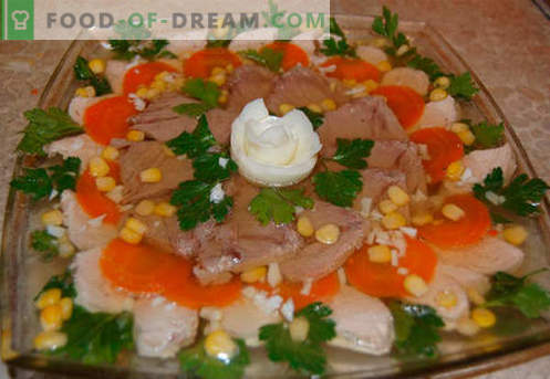 Aspic meat - the best recipes. How to properly and cook fill meat.