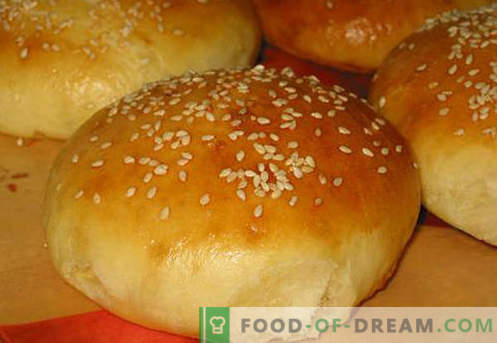 Hamburger buns are the best recipes. How to properly and tasty cook hamburger buns
