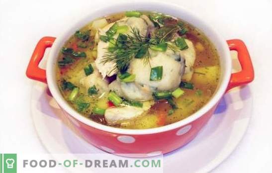 Chicken soup with dumplings - a dish from childhood! Author's recipes for cooking chicken soups with dumplings of semolina or flour