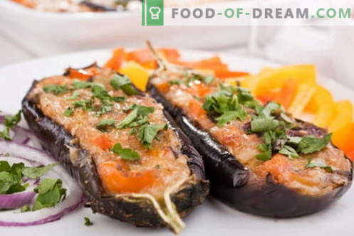 Eggplant baked in the oven - the best recipes. How to properly and tasty cook baked eggplant.