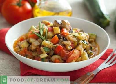 Eggplant vegetable stew - the best recipes. How to properly and tasty cook stew with eggplant.