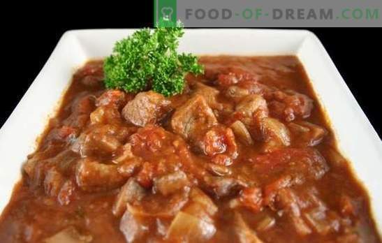 Beef goulash in a slow cooker - thick soup or meat with gravy? The best recipes for beef goulash in a multivac with tomatoes, sour cream