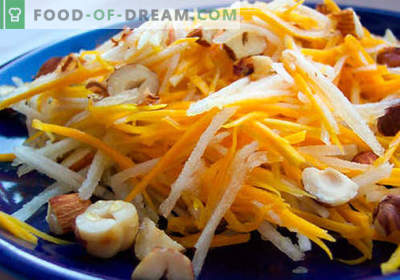 Pumpkin salads - five best recipes. How to properly and tasty cooked pumpkin salads.
