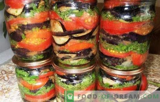 Eggplant with tomatoes for the winter - keep the taste and benefit of summer! Recipes for great snacks from eggplants and tomatoes for the winter