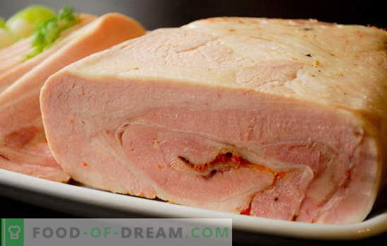 Chicken and pork ham at home - shop and not close by! Chicken and Pork Homemade Ham Recipes
