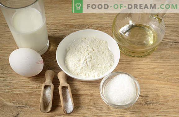 Palatschinken auf Milch: amerikanische Version der üblichen Krapfen! Schritt für Schritt Rezept des Autors mit Pfannkuchen auf Milch - einfach lecker