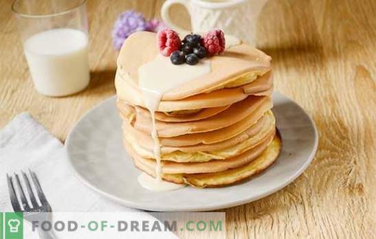 Pancakes on milk: dry American version of the usual fritters! Author's step-by-step photo recipe of pancakes on milk - simple yummy
