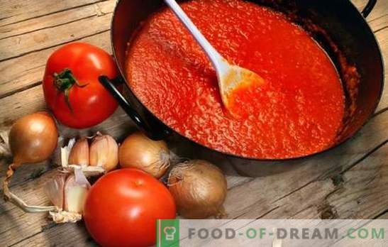 Tomato sauces for the winter: from Georgian ketchup to Crimean adjika. We prepare homemade tomato sauces for the winter