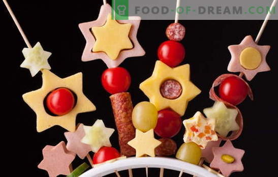 Canape for children - fun fireworks on the table! Recipes for miniature canapes sandwiches for children: sweet and salty