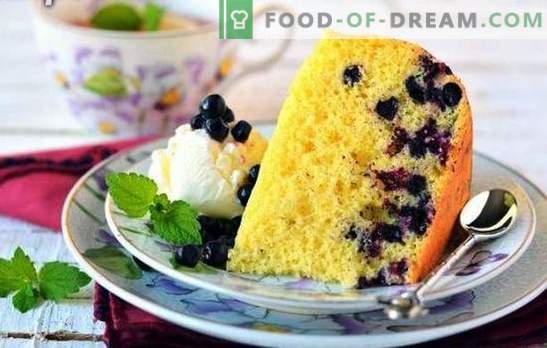 Pie with blueberries in a slow cooker - it always turns out bright! Recipes of different cakes with blueberries in a slow cooker