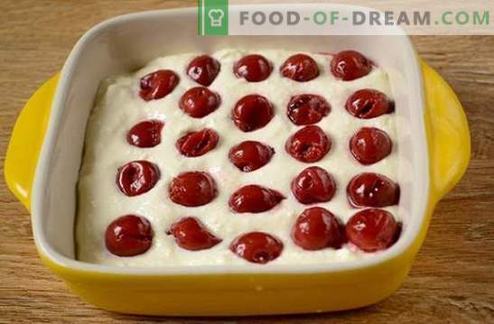 The most simple and tasty cottage cheese casserole with cherries: quick, tasty, easy! Step-by-step photo-recipe for an amazing curd casserole with wine