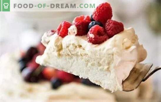 Dessert “Anna Pavlova” is tasty and simple. The best recipes for an appetizing dessert 