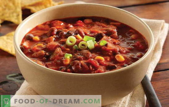 Red bean soup is a tasty, bright dish for every day. The best recipes for bean soup from red beans