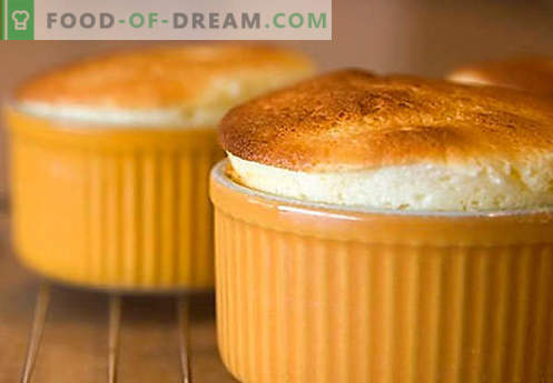 Cheese soufflé - the best recipes. How to quickly and tasty cook cheese souffle.