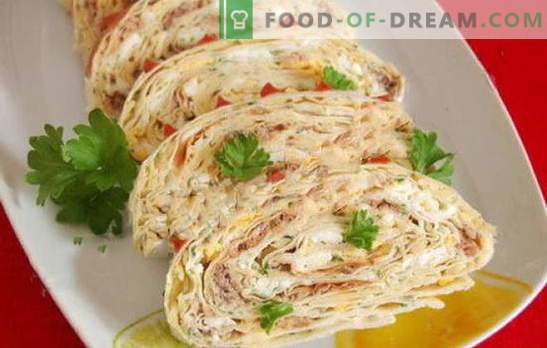 Cod liver pita bread: a quick snack for all occasions. Daily and festive options of pita bread with cod liver