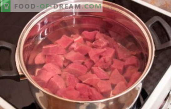 How much to cook beef for soup? How much to cook beef for broth, salad or aspic: the fineness of cooking meat