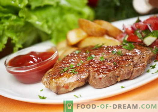 Pork steak - the best recipes. How to properly and tasty cook pork steak.