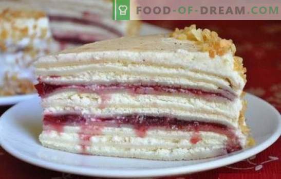 Pancake cake with sour cream: an unusual dessert or an original snack? Pancake cake recipes with sour cream for all occasions