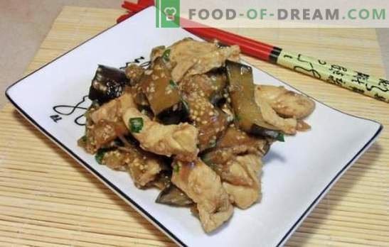 Eggplant with meat in Chinese - in the footsteps of the mysterious East. Chinese eggplant recipes with meat in different sauces