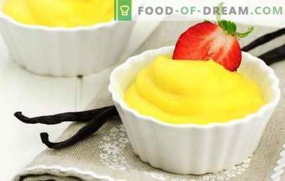 Custard with milk - for cakes, cakes and just for dessert. Examples of simple and elegant options for custard with milk