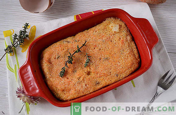 Carrot casserole: bright and tasty, almost like a cake! Author's step by step photo-recipe useful carrot casserole