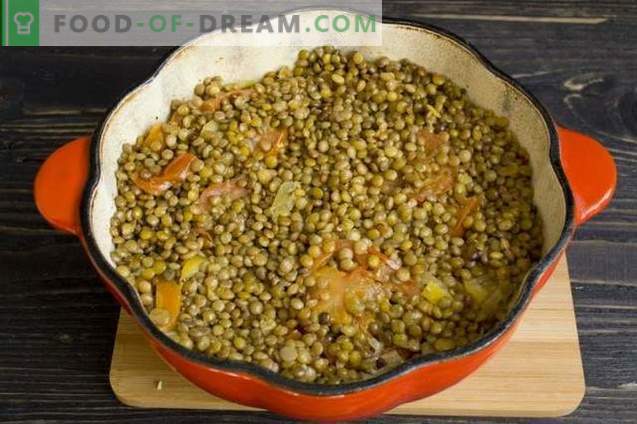 Stew with lentils and chicken