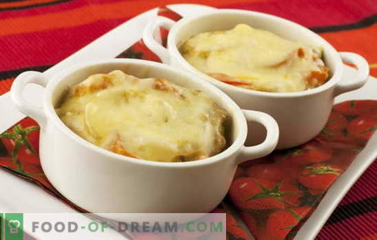 Potatoes with cheese - a magic wand. Potatoes recipes with cheese: mushrooms, vegetables, meat