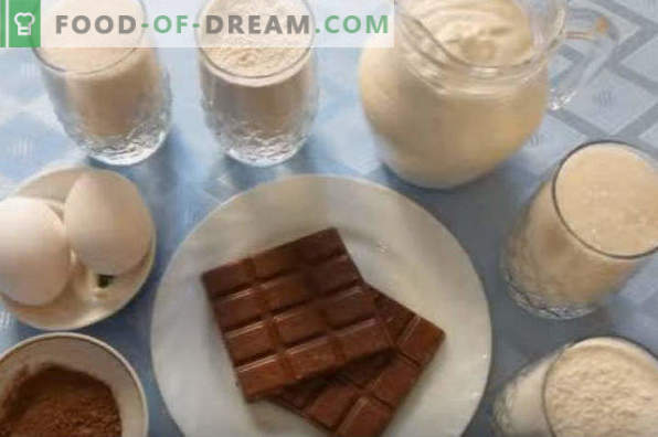 Cake Count ruins, recipes with sour cream, meringue, condensed milk, custard