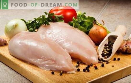 What to cook chicken fillets quickly and tasty? Cooking chicken fillet delicious roll, skewers in the oven, quick and easy salads