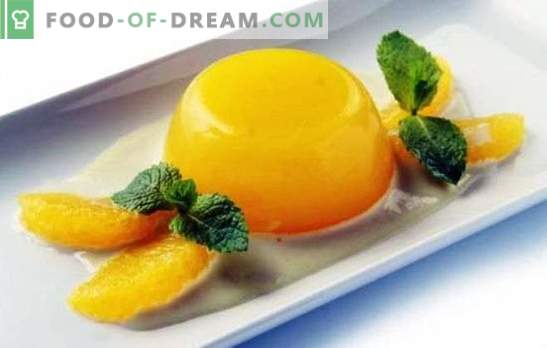 Jelly with oranges is a light and healthy dessert. How to cook jelly with oranges and recipes with him