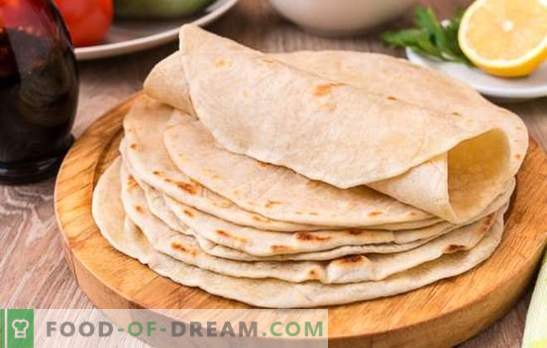 Wheat tortilla: a simple and nutritious dish for the whole family. The best recipes of tasty wheat tortilla from the available products