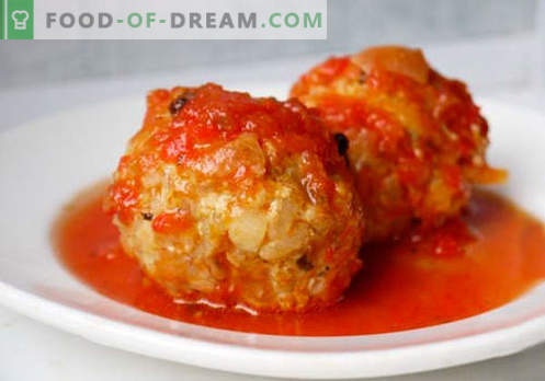 Minced meatballs - proven recipes. How to properly and tasty cooked meatballs from minced meat.