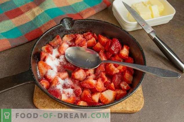 Trifle with strawberries - a light dessert