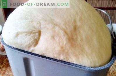 Dough for whites in the bread maker